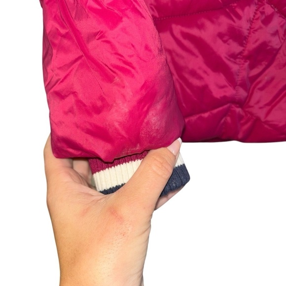 Barbour Gangway Quilted Zip Puffer Coat Jacket Women’s 6 Fuchsia Deep Pink Navy - Picture 14 of 14